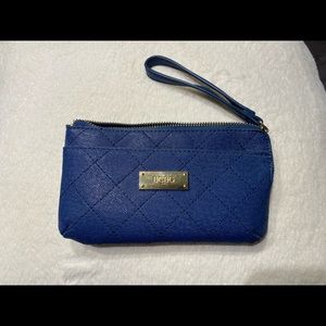 BCBG blue wristlet